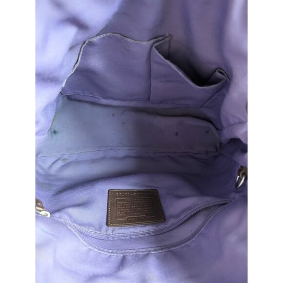 Coach 10132 Distressed Pebbled Leather Dark Brown Chelsea Shoulder Bag Y2K - Picture 15 of 15